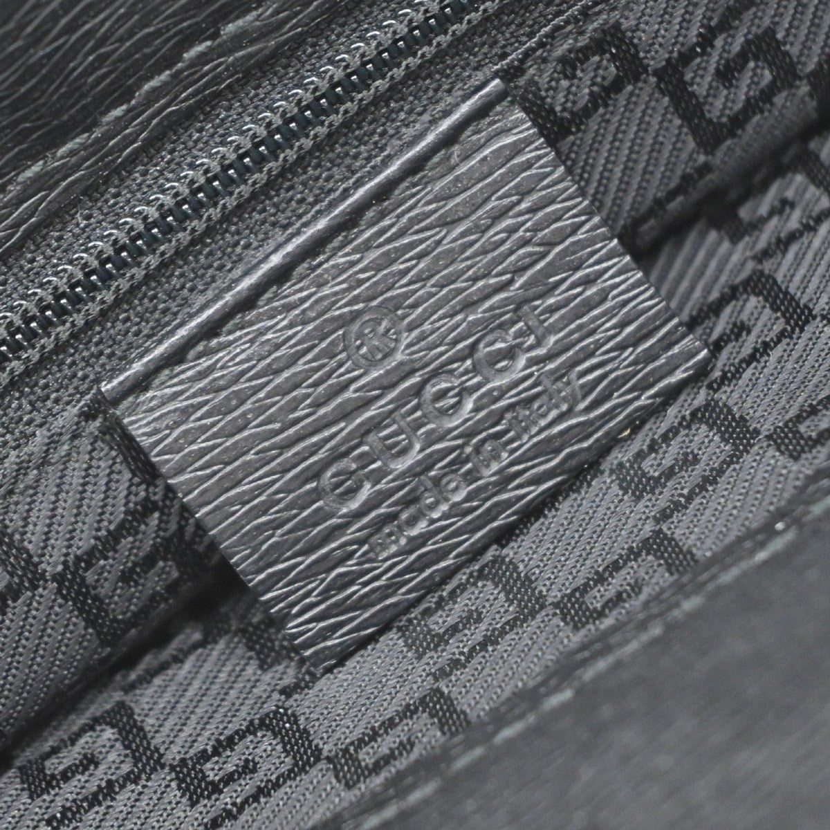 Gucci Business Leather, Black, Leather, Handbag