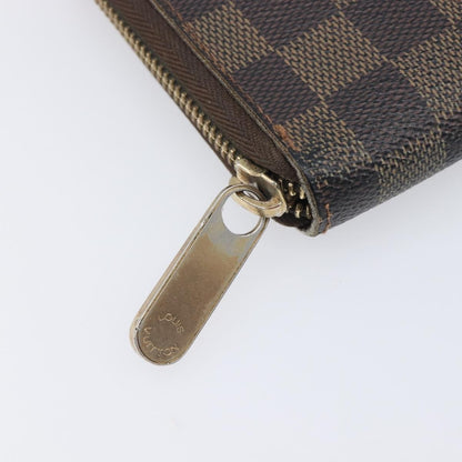 Louis Vuitton Zippy Organizer Damier, Brown, Canvas, Wallet