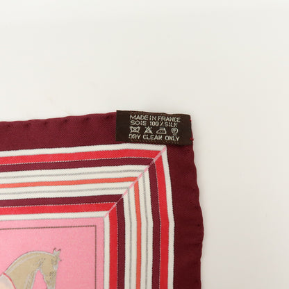 Hermes Carré 42 Silk, Pink, Silk, Scarf