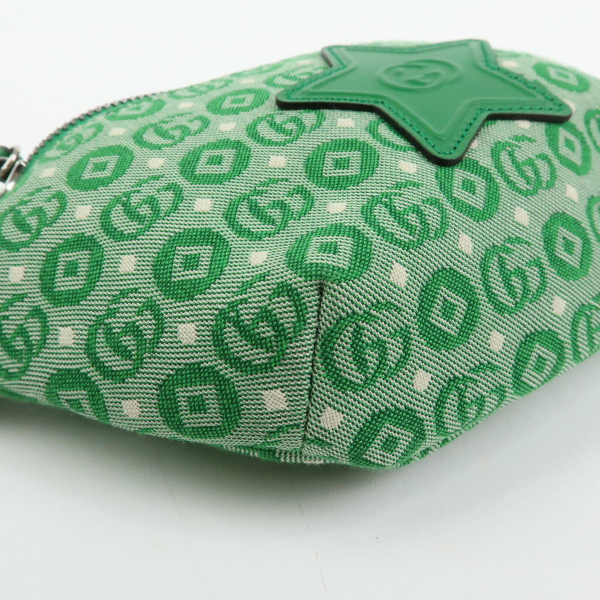 Gucci Children's Belt Printed GG Coated Canvas, Green, Canvas, Handbag