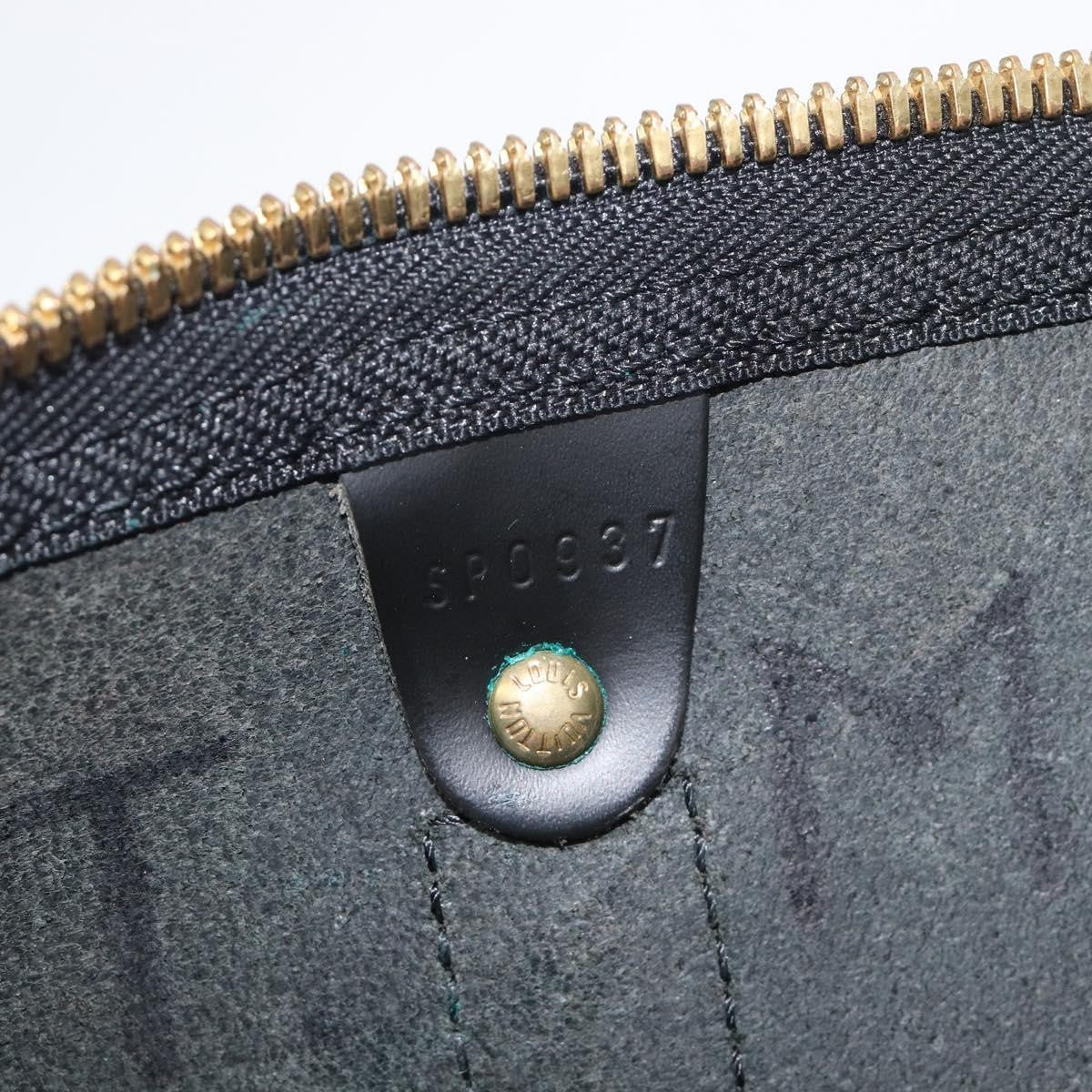 Louis Vuitton Keepall Epi Leather, Black, Leather, Travel Bag