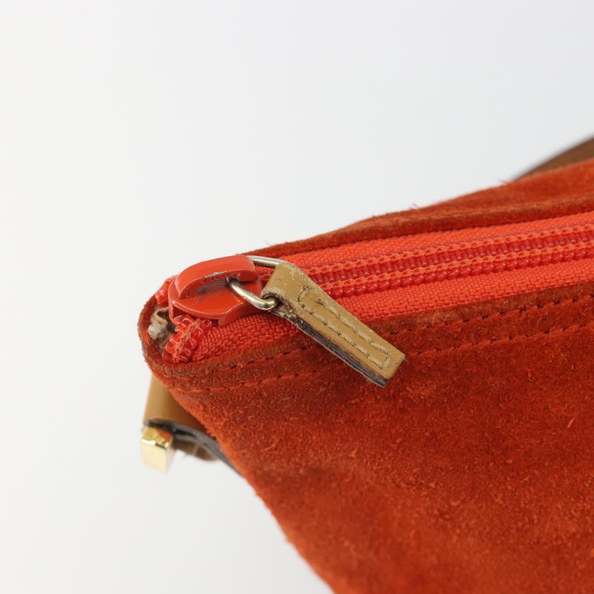 Gucci Vintage Suede, Orange, Suede, Clutch