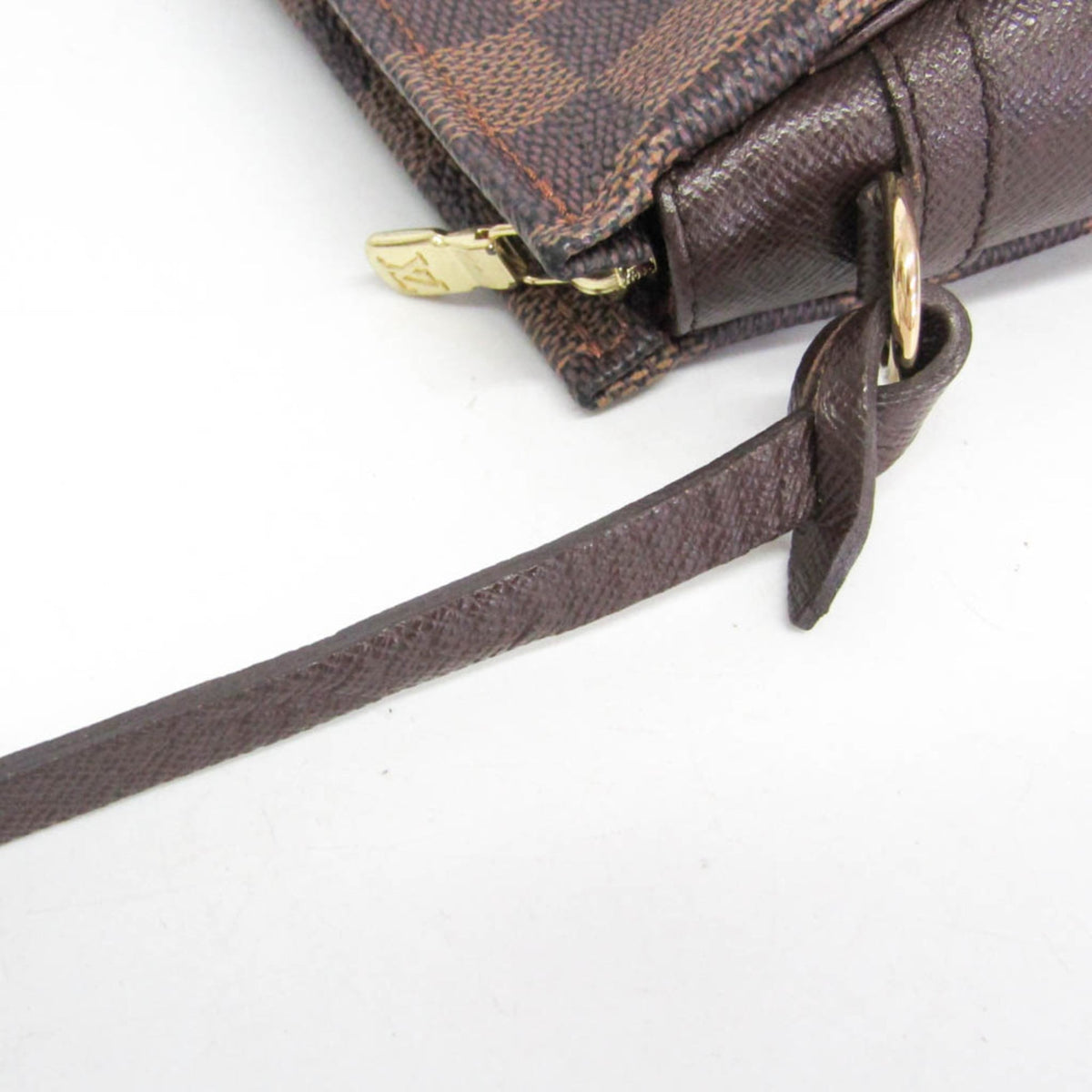Louis Vuitton Trousse Make Up Damier, Brown, Canvas, Clutch