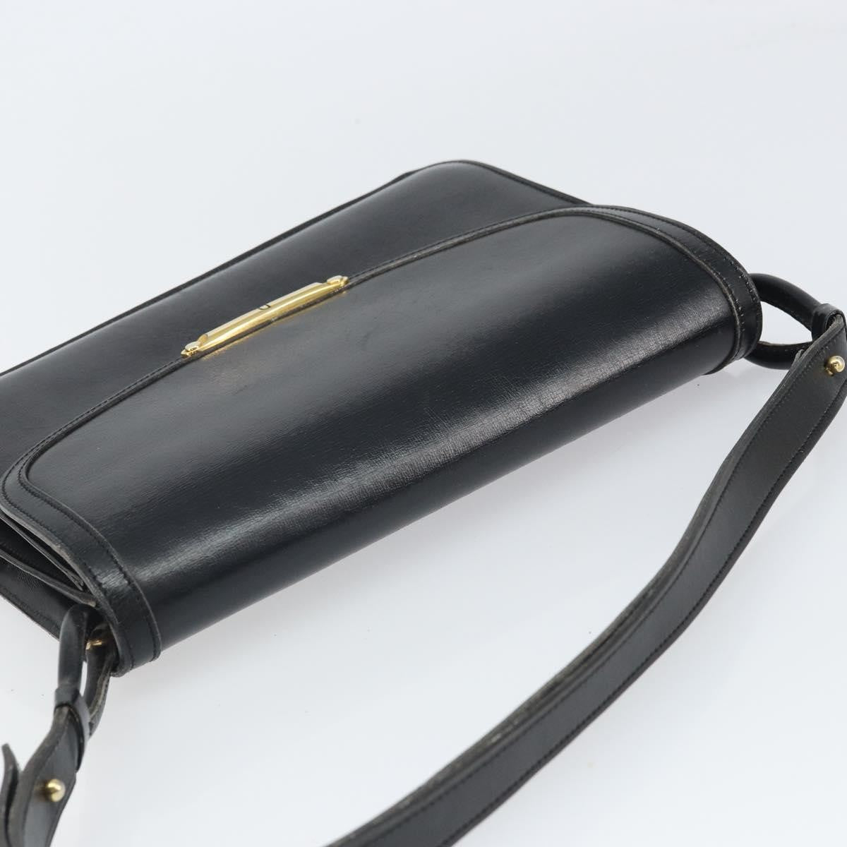 Christian Dior Shoulder Leather, Black, Leather, Shoulder Bag