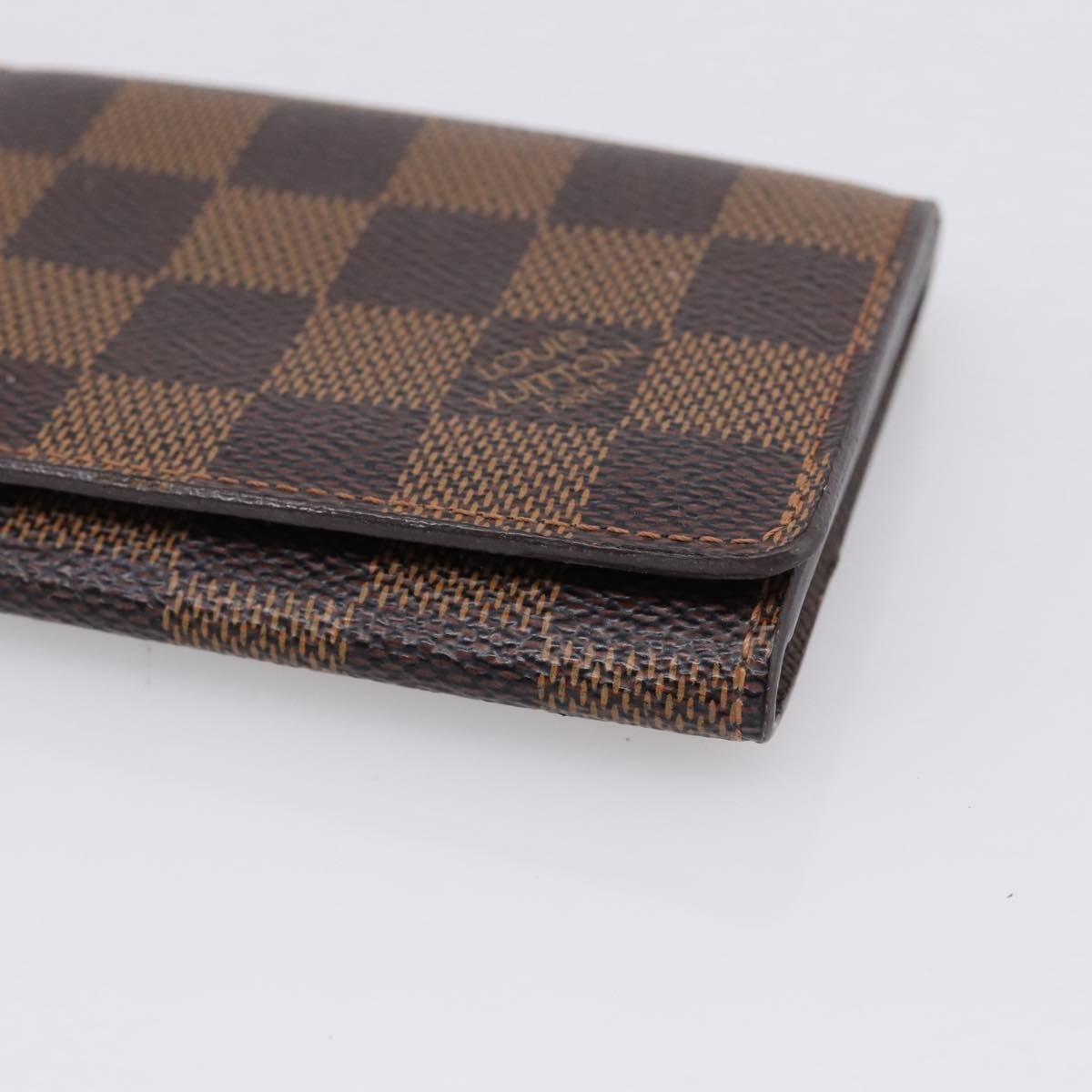 Louis Vuitton Business Card Case Damier, Brown, Canvas, Card Holder
