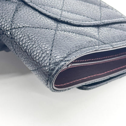 Chanel Timeless Long Wallet Lambskin, Black, Leather, Wallet