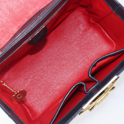Celine Handbag Leather, Navy, Leather, Handbag