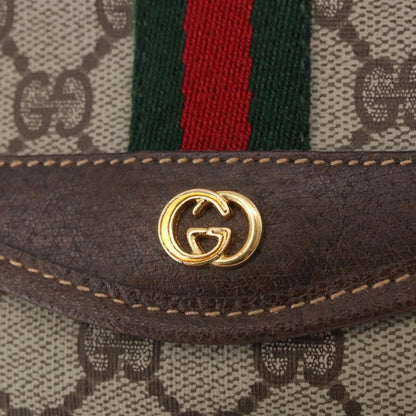 Gucci Sherry line Canvas, Beige, PVC, Clutch