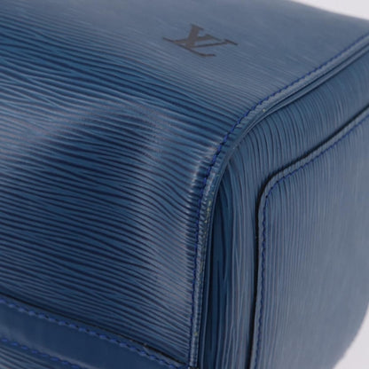 Louis Vuitton Speedy Epi Leather, Blue, Leather, Handbag