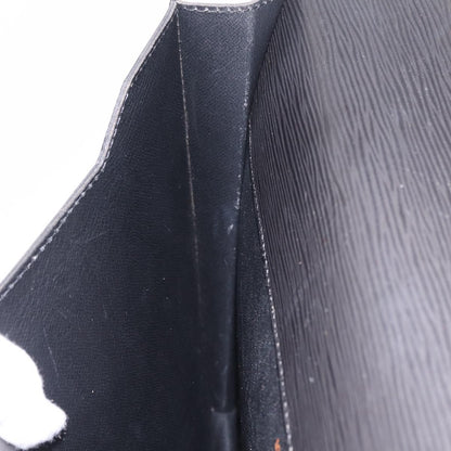 Louis Vuitton Porte-Documents Senateur Epi Leather, Black, Leather, Handbag