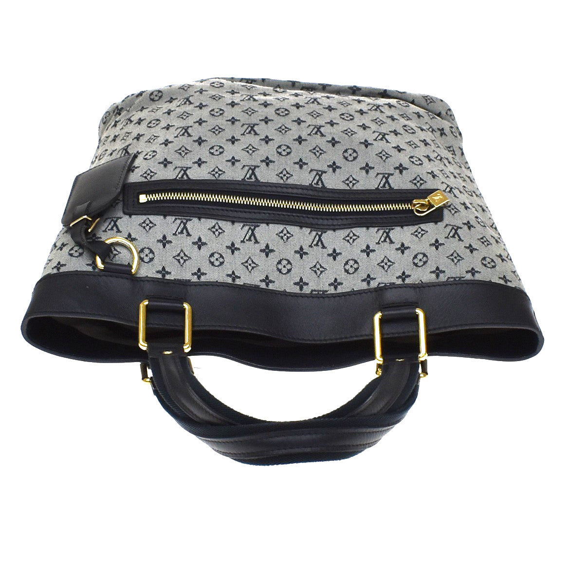 Louis Vuitton Lucille Mini Lin, Blue, Canvas, Handbag