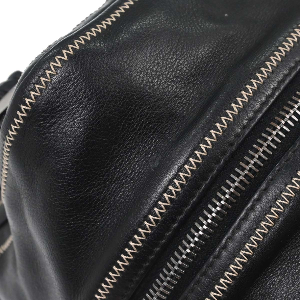 Chanel CC Bowler Leather, Black, Leather, Handbag