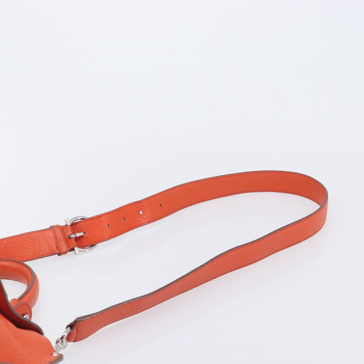 Salvatore Ferragamo Soft Sofia Leather, Orange, Leather, Tote Bag