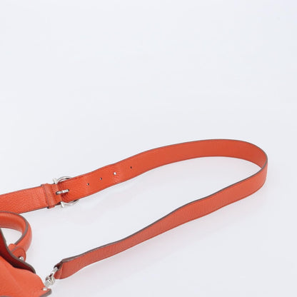 Salvatore Ferragamo Soft Sofia Leather, Orange, Leather, Tote Bag