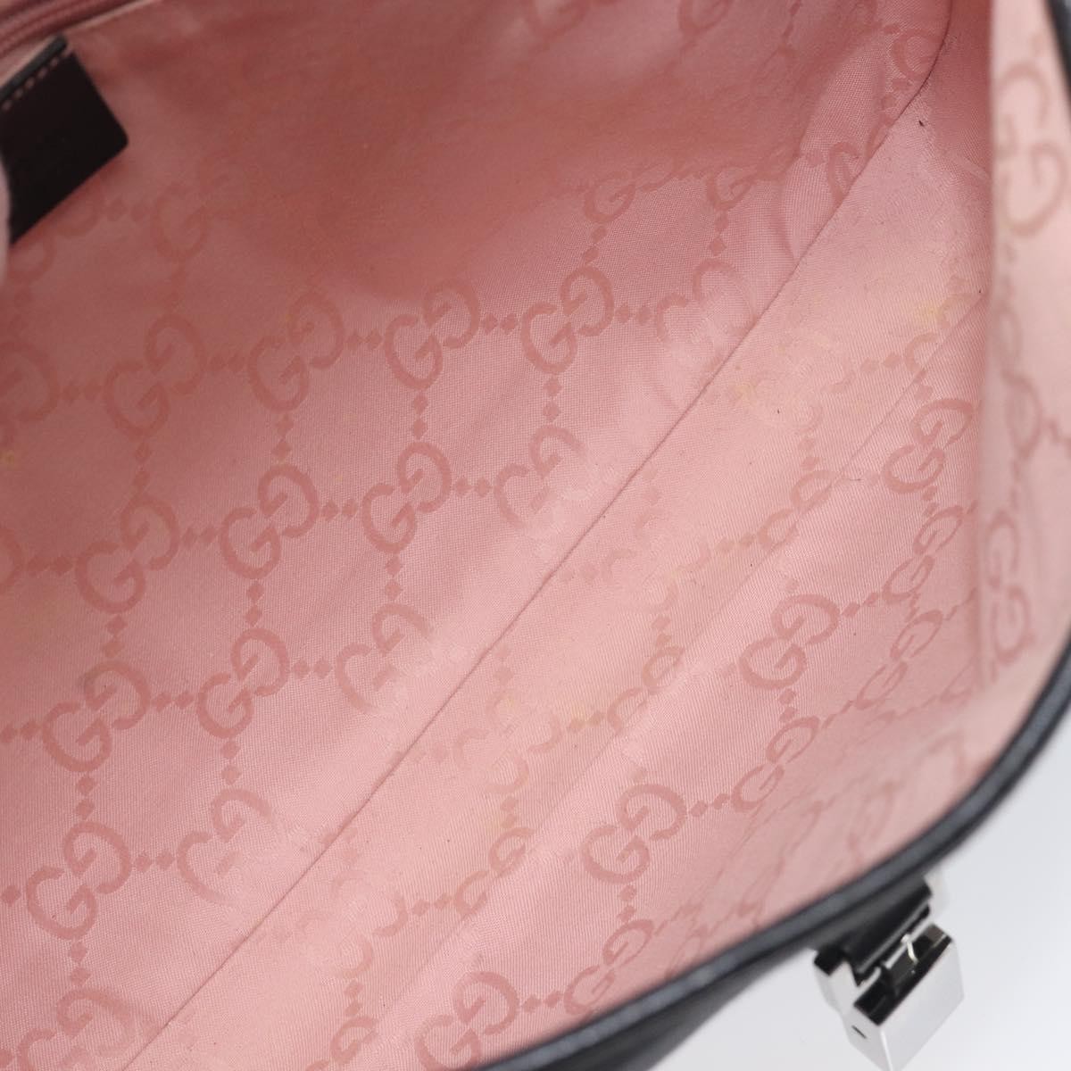 Gucci Vintage Jackie Hobo GG Canvas with Leather, Black, Canvas, Shoulder Bag