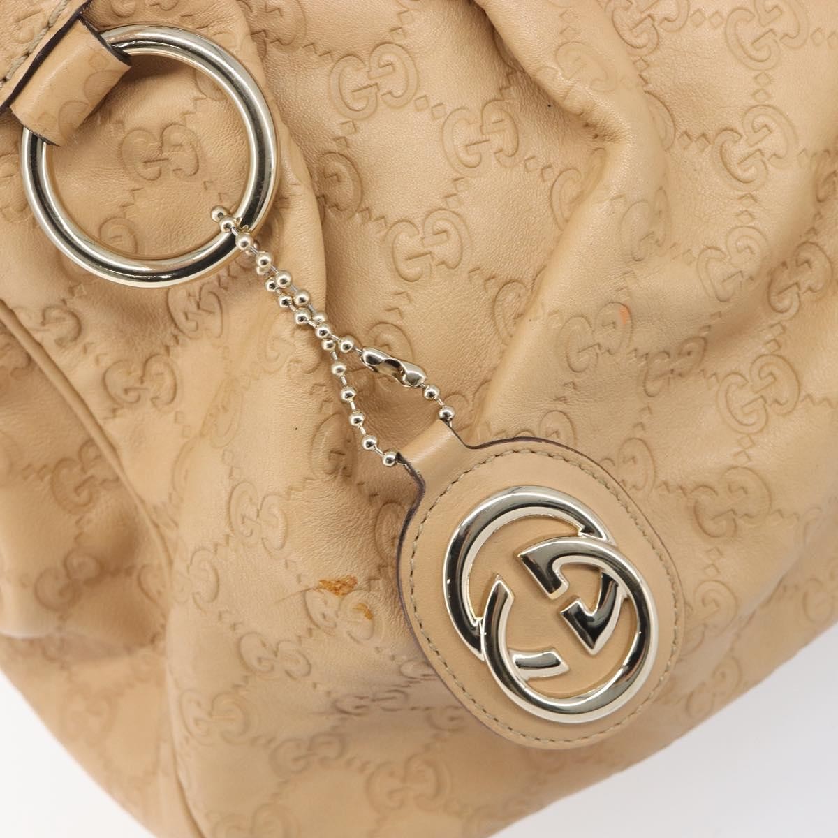 Gucci Sukey Guccissima Leather, Beige, Leather, Tote Bag
