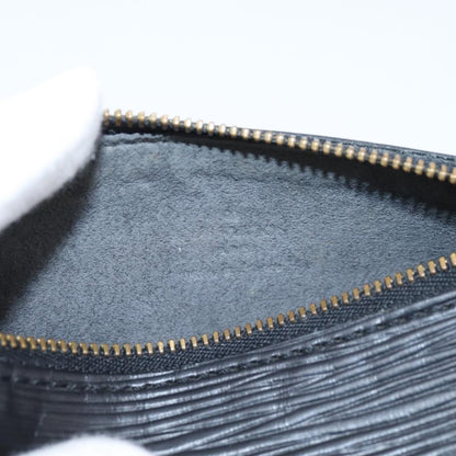 Louis Vuitton Soufflot Pochette Epi Leather, Black, Leather, Clutch