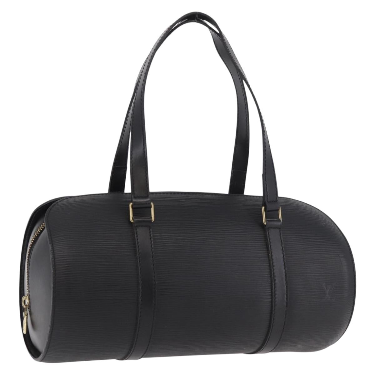 Louis Vuitton Soufflot Epi Leather, Black, Leather, Handbag
