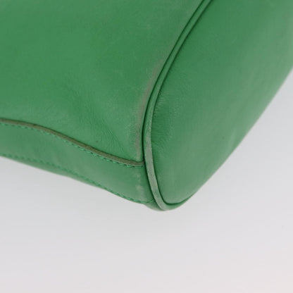 Celine Vintage Leather, Green, Leather, Shoulder Bag
