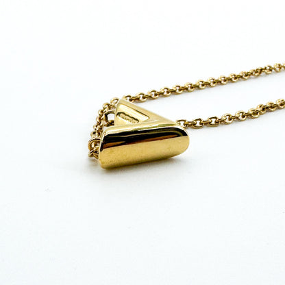 Louis Vuitton Essential V Metal, Gold, Other, Necklace