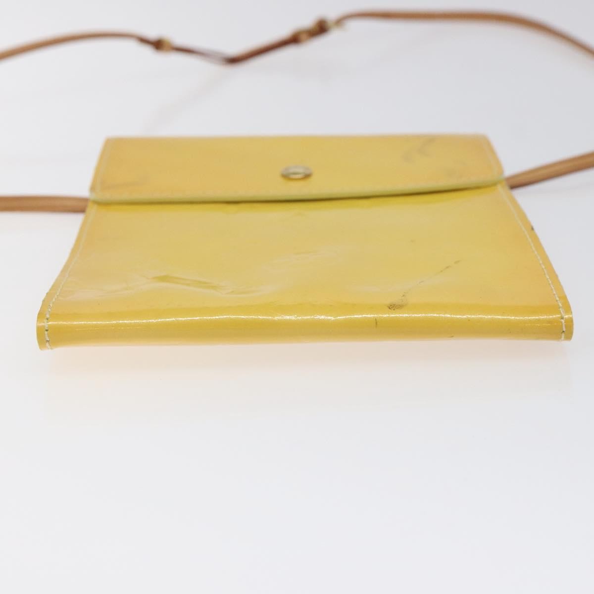 Louis Vuitton Kenmare Shoulder Patent leather, Yellow, Patent Leather, Clutch