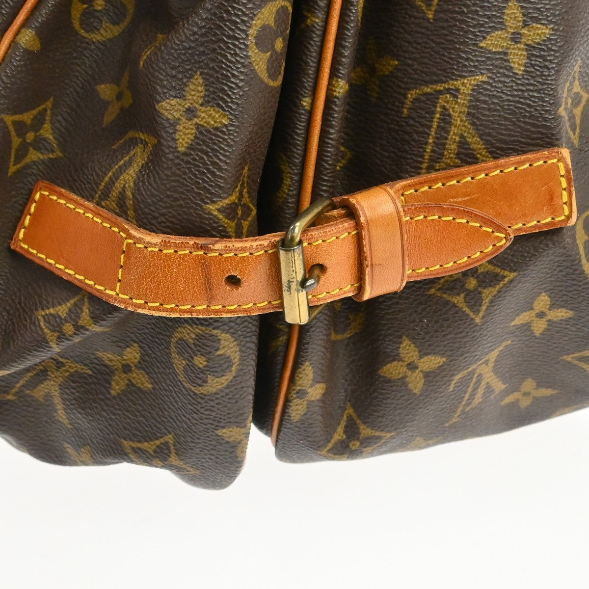 Louis Vuitton Saumur Monogram, Brown, Canvas, Shoulder Bag