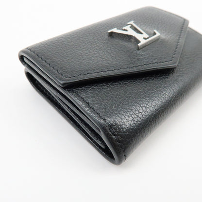 Louis Vuitton Lockmini Leather, Black, Leather, Wallet