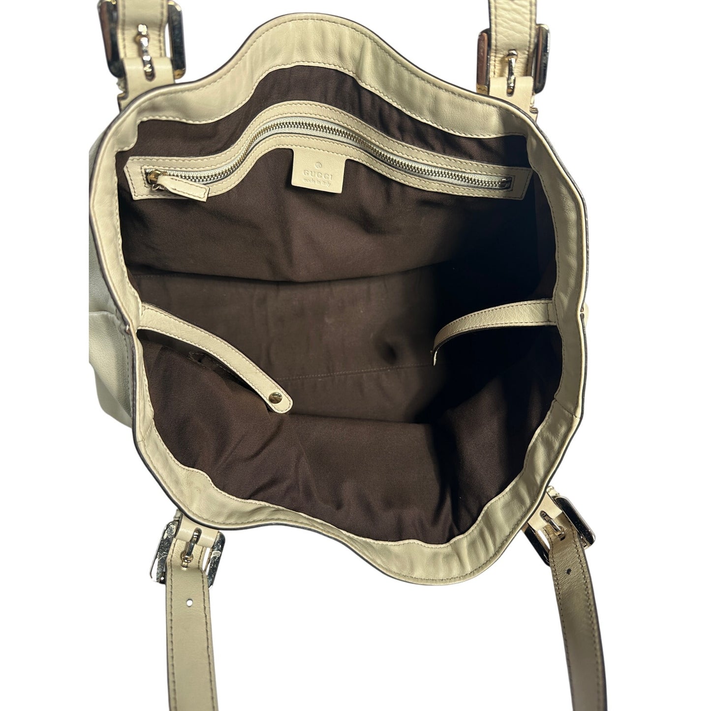 GUCCI Britt Tote Bag Calfskin Leather
