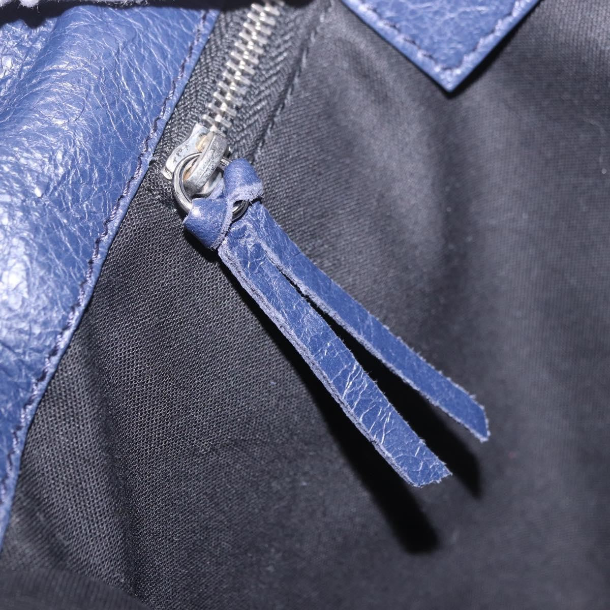 Balenciaga Classic Studs Envelope Strap Clutch Leather, Navy, Leather, Clutch