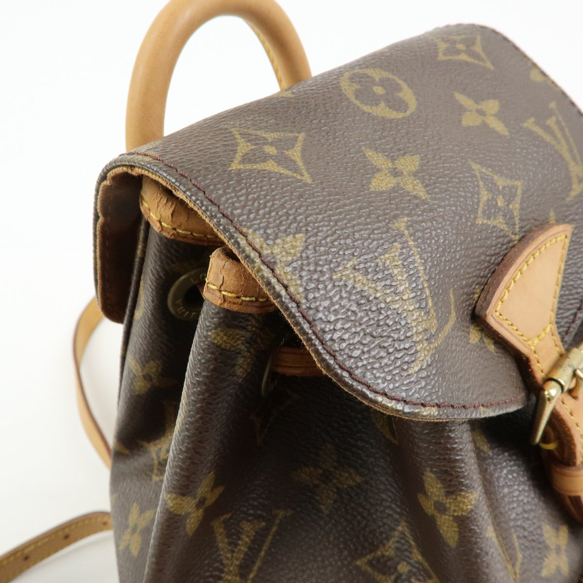 Louis Vuitton Vintage Montsouris Monogram Canvas, Brown, Canvas, Backpack