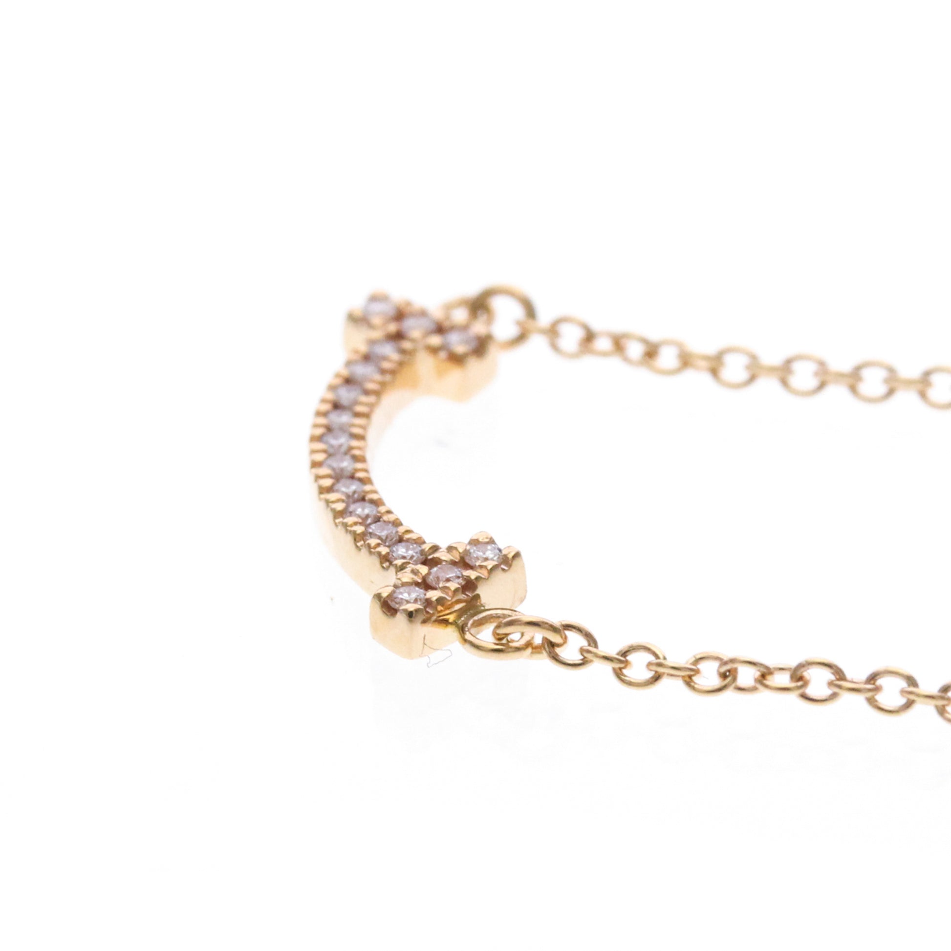 Tiffany & Co. T Smile Pendant 18K Rose Gold, Pink, Pink Gold, Necklace