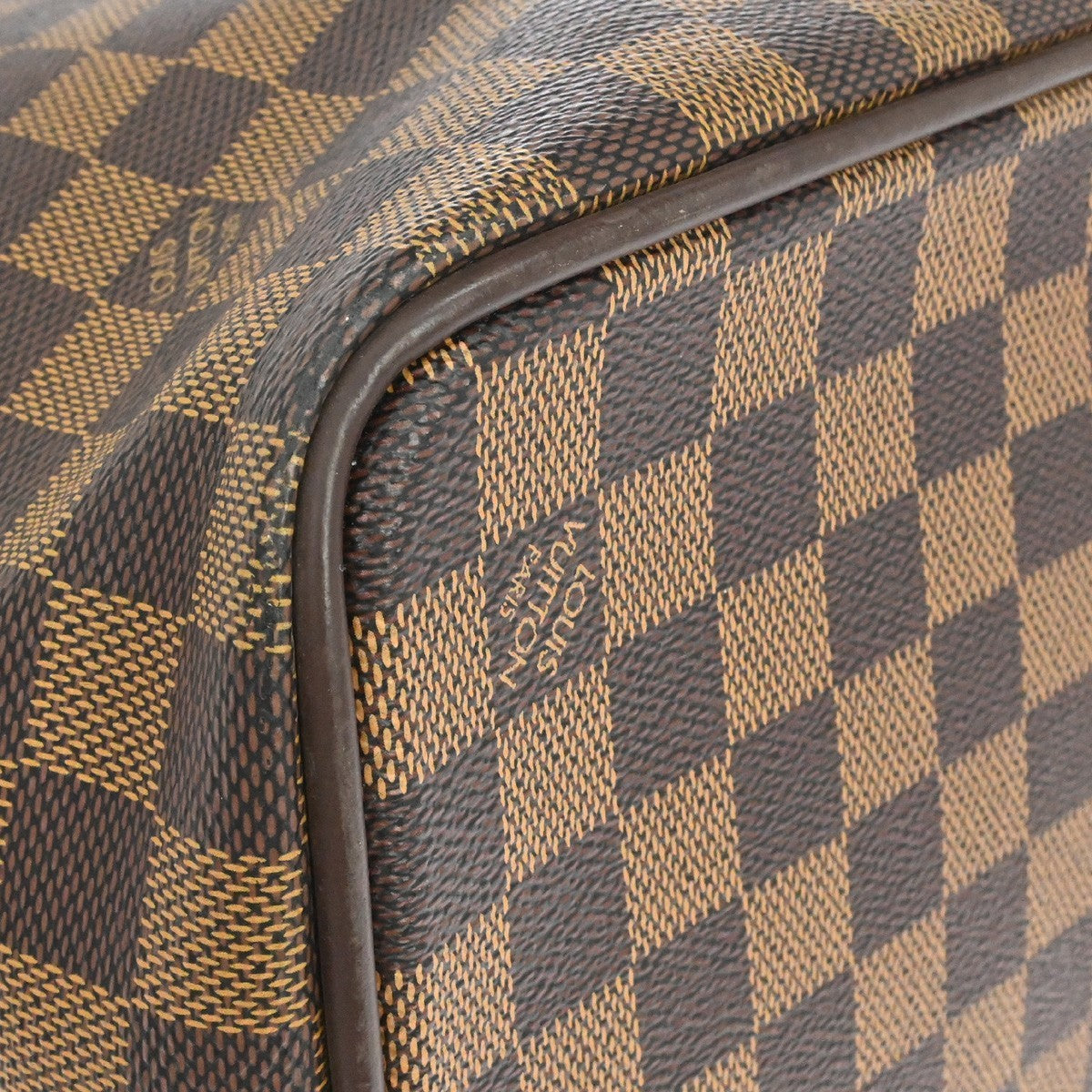 Louis Vuitton Greenwich Travel Damier Ebene, Brown, Canvas, Handbag