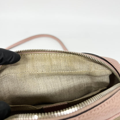 Gucci Bree Disco GG Canvas with Leather, Brown, Canvas, Crossbody Bag