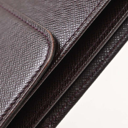 Louis Vuitton Serviette Moskova Taiga Leather, Purple, Leather, Briefcase