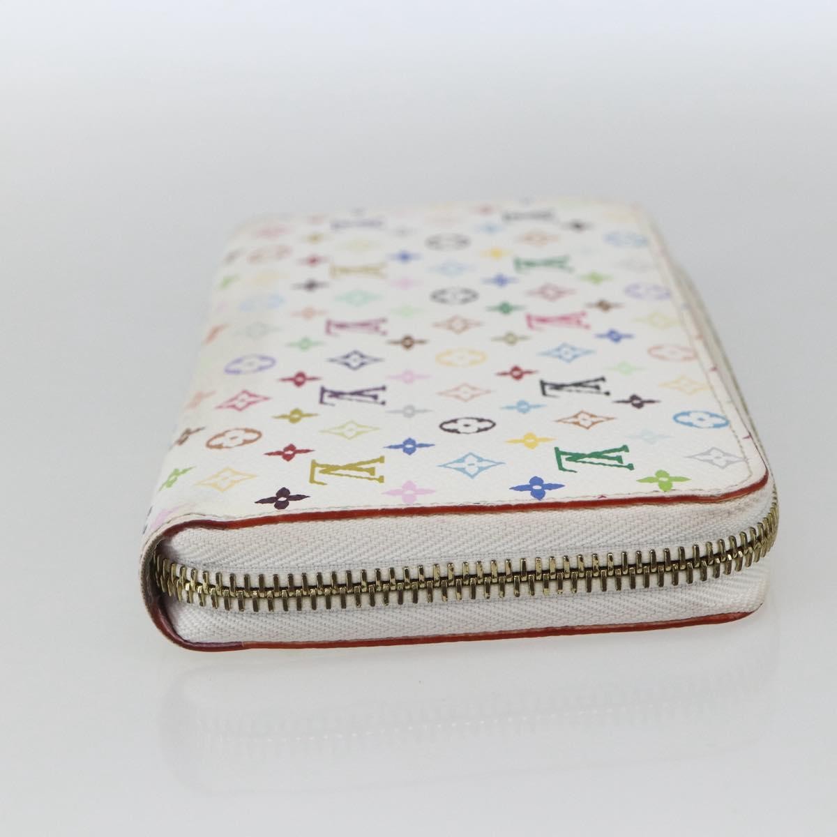 Louis Vuitton Zippy Wallet NM Murakami Multicolor White, Multicolour, Canvas, Wallet