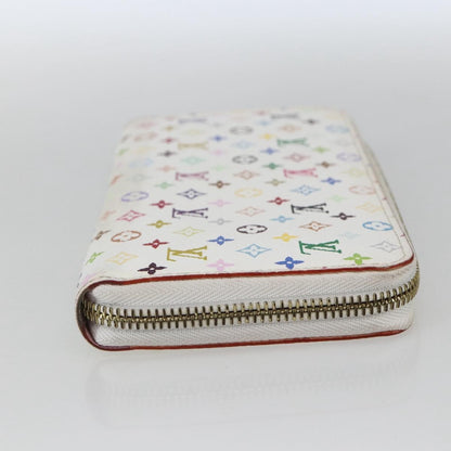 Louis Vuitton Zippy Wallet NM Murakami Multicolor White, Multicolour, Canvas, Wallet