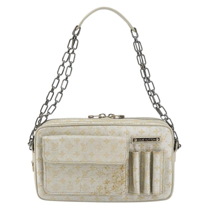 Louis Vuitton McKenna Mini Lin, Gold, Canvas, Tote bag