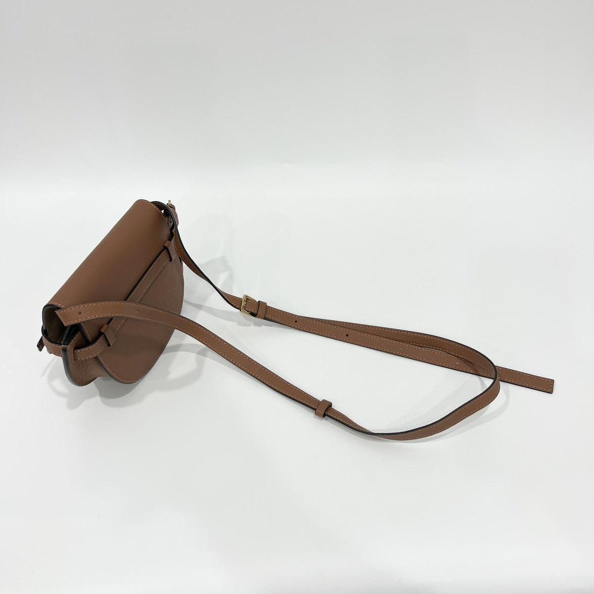 Loewe Gate Belt Leather, Brown, Leather, Shoulder Bag