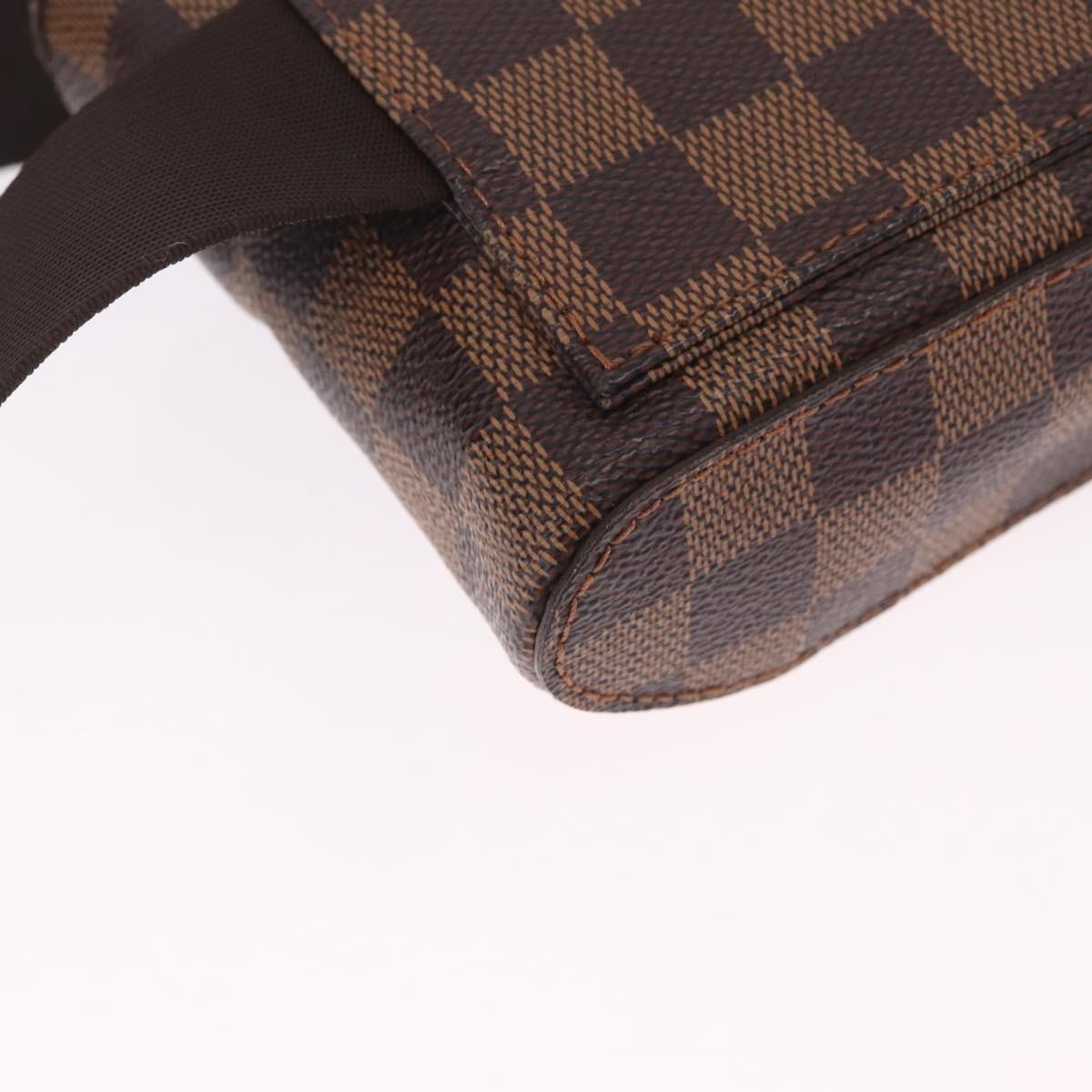 Louis Vuitton Geronimos Waist Damier, Brown, Canvas, Shoulder Bag