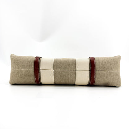 Chloe Woody Canvas with Leather, Brown, Canvas, Tote Bag