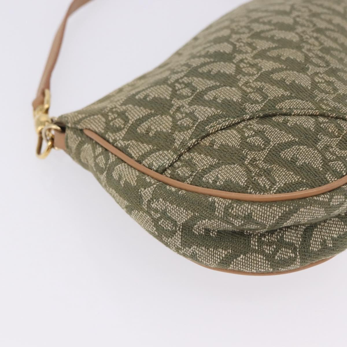 Christian Dior Saddle Canvas, Khaki, Canvas, Handbag