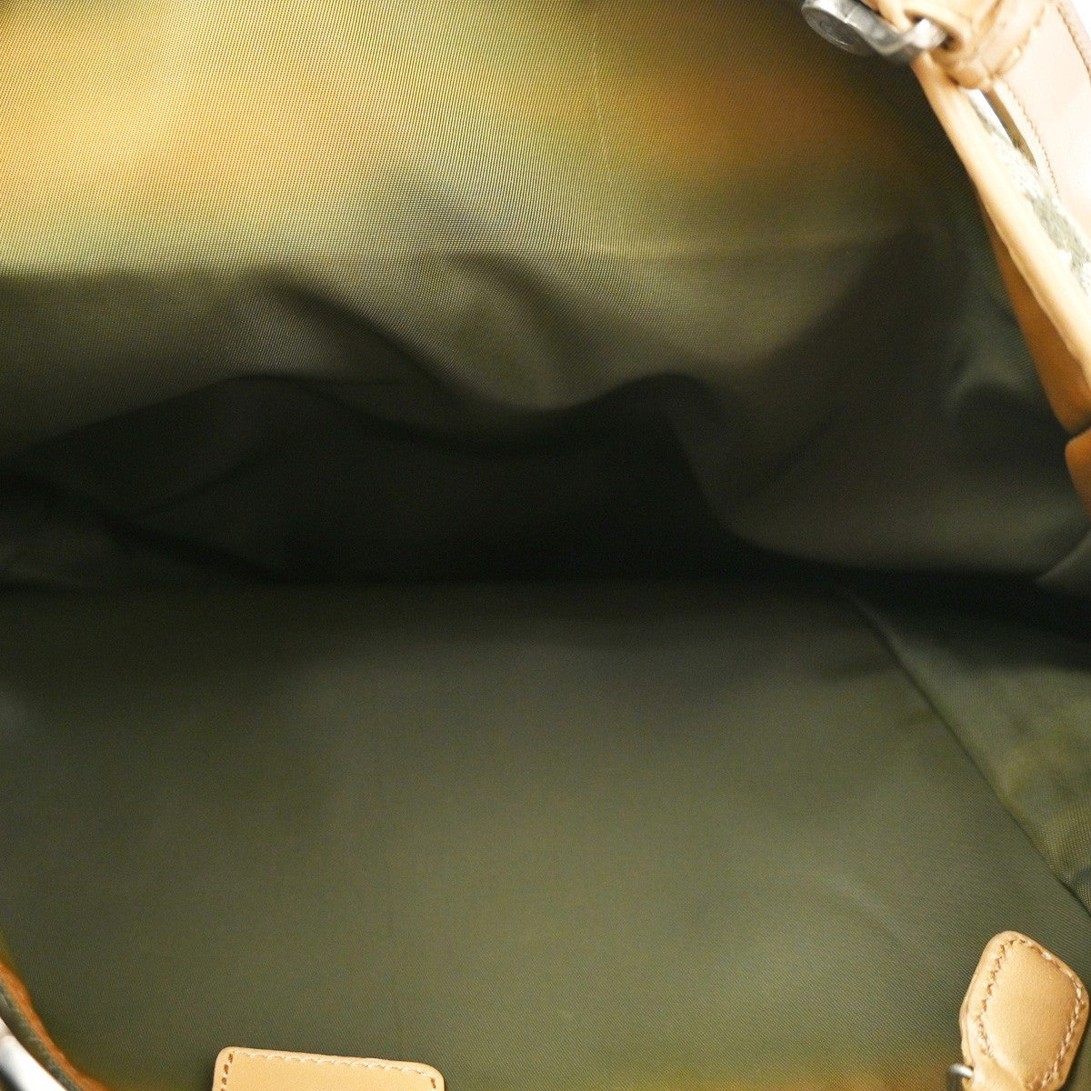 Christian Dior Vintage Open Pocket Diorissimo Canvas, Green, Canvas, Tote Bag