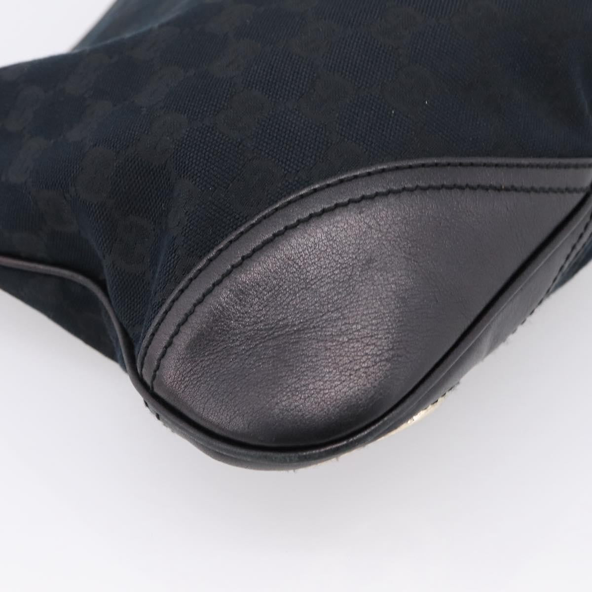 Gucci New Britt Hobo GG Canvas, Black, Canvas, Shoulder Bag