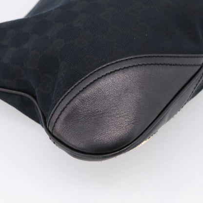 Gucci New Britt Hobo GG Canvas, Black, Canvas, Shoulder Bag