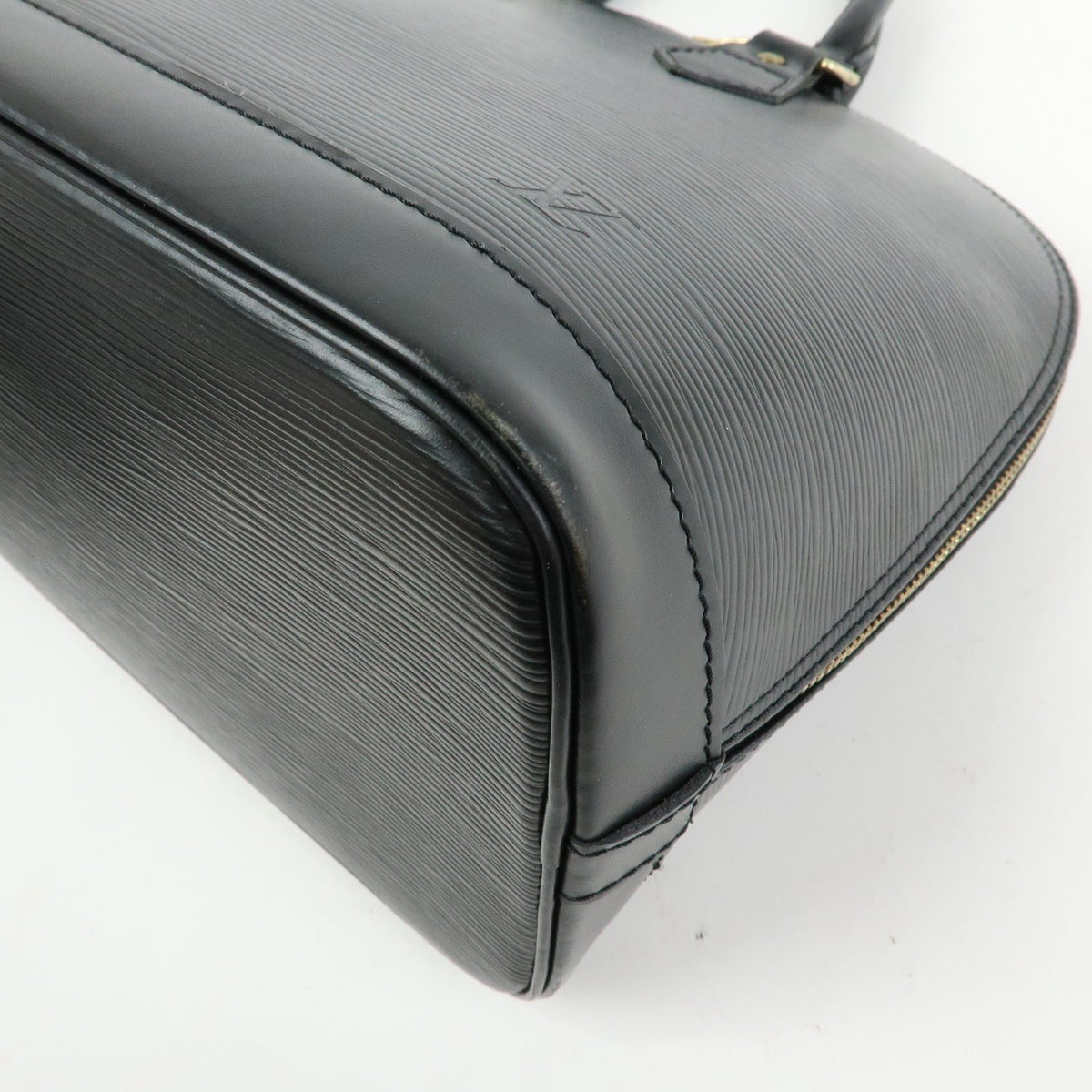 Louis Vuitton Alma Epi Leather, Black, Leather, Handbag