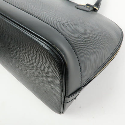 Louis Vuitton Alma Epi Leather, Black, Leather, Handbag