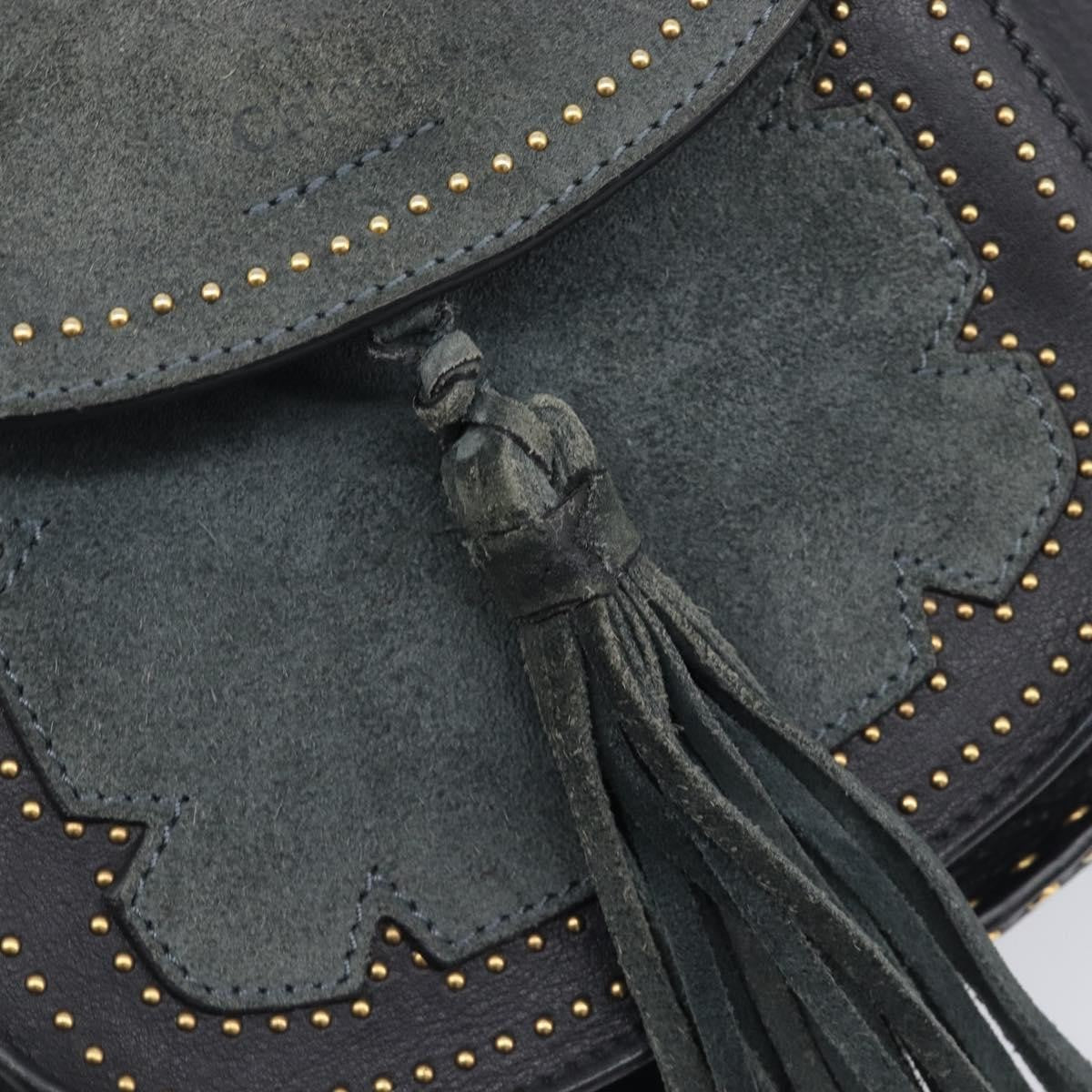 Chloe Hudson Studded Leather, Black, Leather, Handbag