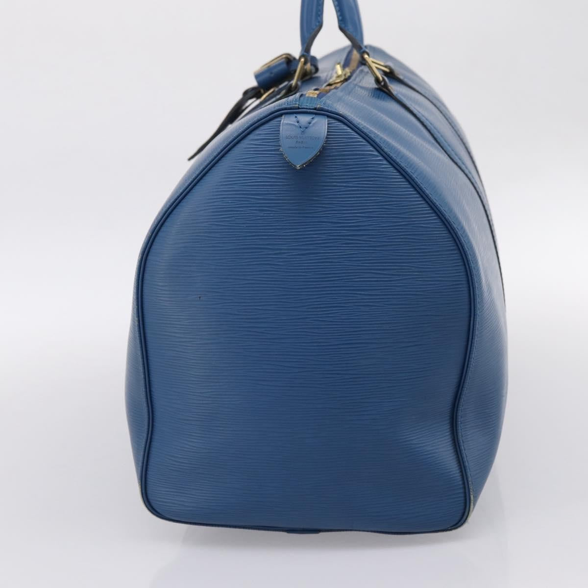 Louis Vuitton Keepall Epi Leather, Blue, Leather, Travel Bag
