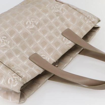 Chanel Travel Line Tote Nylon, Beige, Nylon, Travel bag