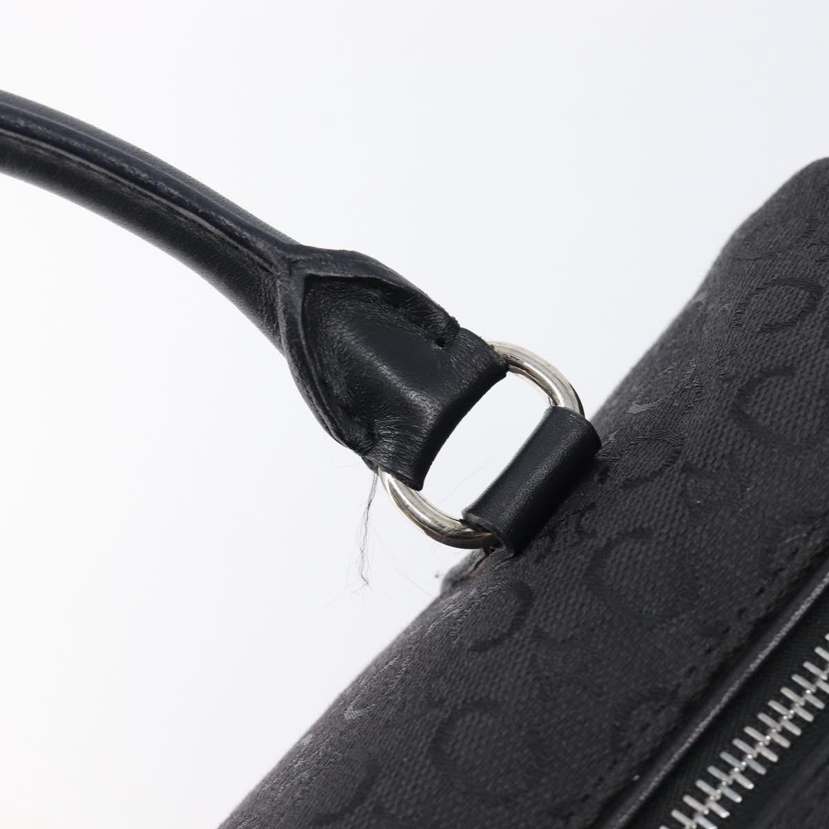 Celine Boston C Macadam Canvas, Black, Canvas, Handbag